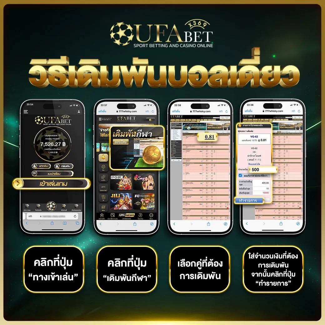 วิธีเข้าแทงบอลออนไลน์ UFABET เว็บตรง ค่าน้ำดีที่สุด UFAX369