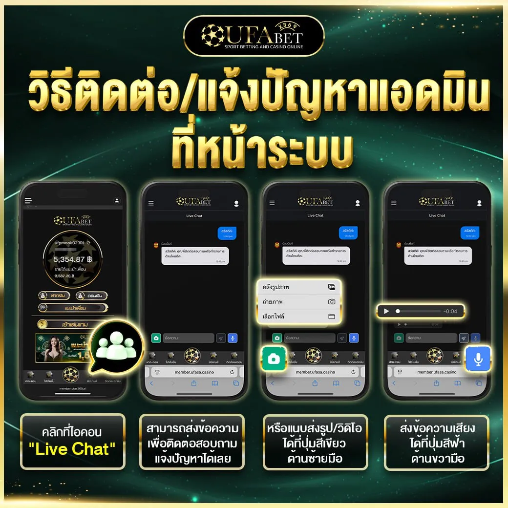 วิธีติดต่อแอดมิน UFAX369 ติดต่อ แจ้งปัญหา 24 ชั่วโมง