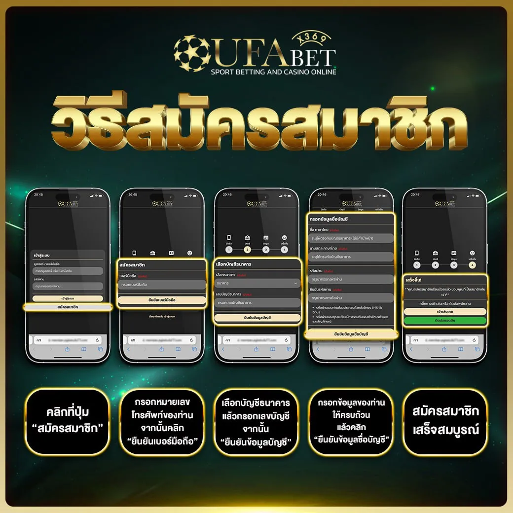 ขั้นตอนการสมัครสมาชิก UFABET ผ่านเว็บ UFAX369 แบบละเอียด